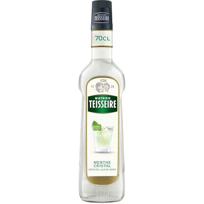 Mathieu Teisseire Sirop de Menthe Glaciale , pour boissons, cafés, chocolats, milk-shakes, boissons frappées, cocktails, bouteille de 70cl - Publicité Mathieu Teisseire Sirop de Menthe Glaciale , pour boissons, cafés, chocolats, milk-shakes, boissons frappées, cocktails, bouteille de 70cl - Publicité