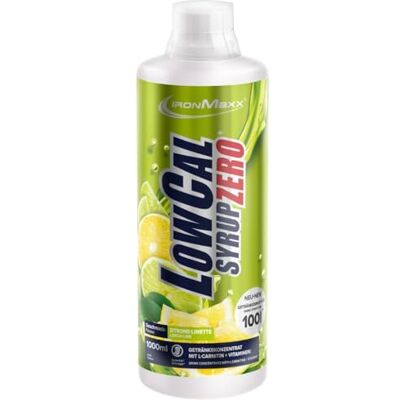 Sirop LowCal Zero d'IronMaxx - Citron Vert - Sans sucre, 1000ml - Publicité Sirop LowCal Zero d'IronMaxx - Citron Vert - Sans sucre, 1000ml - Publicité