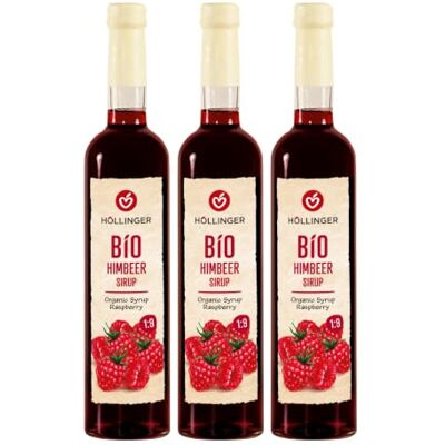 HÖLLINGER - JUST LOVING NATURE Höllinger bio Sirop de framboise végétalien, bouteille en verre 3x500ml rafraîchissement aux baies - Publicité HÖLLINGER - JUST LOVING NATURE Höllinger bio Sirop de framboise végétalien, bouteille en verre 3x500ml rafraîchissement aux baies - Publicité