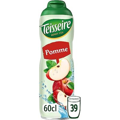 Teisseire Sirop de Pomme pour Boisson Rafraîchissante, Cocktails, Bidon Recyclable 60cl - Publicité Teisseire Sirop de Pomme pour Boisson Rafraîchissante, Cocktails, Bidon Recyclable 60cl - Publicité
