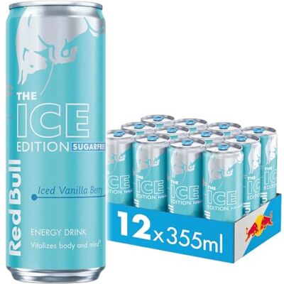 Red Bull Winter Iced Vanilla Berry Edition sans sucre, 12 x 355 ml - Publicité Red Bull Winter Iced Vanilla Berry Edition sans sucre, 12 x 355 ml - Publicité