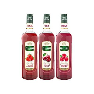 The Sirop Shop Assortiment de fruits rouges du printemps : sirop de fraise, de cerise, de framboise - Publicité The Sirop Shop Assortiment de fruits rouges du printemps : sirop de fraise, de cerise, de framboise - Publicité