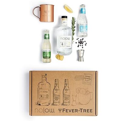 NOLOW -Coffret Cocktail Sans Alcool-avec 1 Bouteille de n°4 + 1 Tonic Fever-Tree 200ml-1Gingerbeer Fever-Tree 200ml+ 1 Jiggers+1 mug Fever-Tree -A offrir - Publicité NOLOW -Coffret Cocktail Sans Alcool-avec 1 Bouteille de n°4 + 1 Tonic Fever-Tree 200ml-1Gingerbeer Fever-Tree 200ml+ 1 Jiggers+1 mug Fever-Tree -A offrir - Publicité