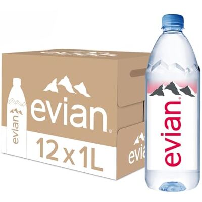 Evian Eaux Plates Pack de 12 x 1 L - Publicité Evian Eaux Plates Pack de 12 x 1 L - Publicité