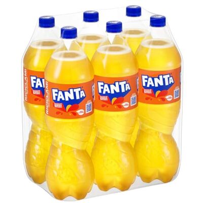 Fanta orange 6 bottlesl 1.5 nectars and soft drinks - Publicité Fanta orange 6 bottlesl 1.5 nectars and soft drinks - Publicité