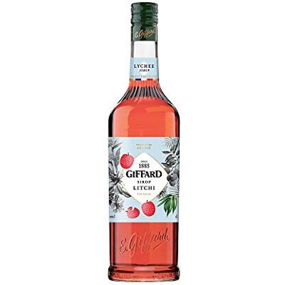 Giffard Sirop de bar 1 x 1,0 l Sirop LITSCHI (litchi) Mélanger/boissons mélangées/cocktails - Publicité Giffard Sirop de bar 1 x 1,0 l Sirop LITSCHI (litchi) Mélanger/boissons mélangées/cocktails - Publicité