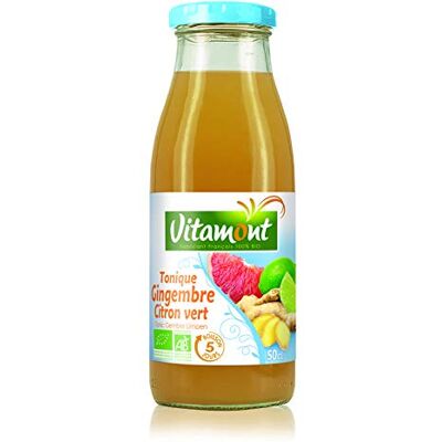 VITAMONT JUS TONIQUE GINGEMBRE 50CL - Publicité VITAMONT JUS TONIQUE GINGEMBRE 50CL - Publicité