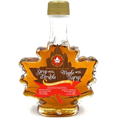 Les trésors d'érable Sirop d'érable ambré bouteille feuille 50 ml pur à 100% - Publicité Les trésors d'érable Sirop d'érable ambré bouteille feuille 50 ml pur à 100% - Publicité