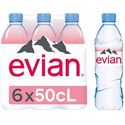 Evian Eau Minérale Naturelle, 6 x 500ml - Publicité Evian Eau Minérale Naturelle, 6 x 500ml - Publicité