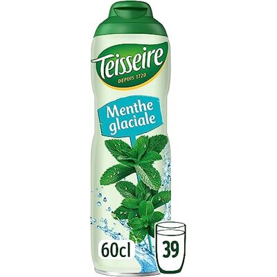 Teisseire Sirop de Menthe Glaciale pour Boisson Rafraîchissante, Cocktails, Bidon Recyclable 60cl - Publicité Teisseire Sirop de Menthe Glaciale pour Boisson Rafraîchissante, Cocktails, Bidon Recyclable 60cl - Publicité