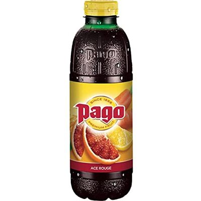 Pago Boisson aux fruits orange sanguine, carotte et citron La bouteille de 75cl - Publicité Pago Boisson aux fruits orange sanguine, carotte et citron La bouteille de 75cl - Publicité