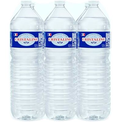 Cristaline Eau de Source Etat Naturel, 6 x 1.5L - Publicité Cristaline Eau de Source Etat Naturel, 6 x 1.5L - Publicité