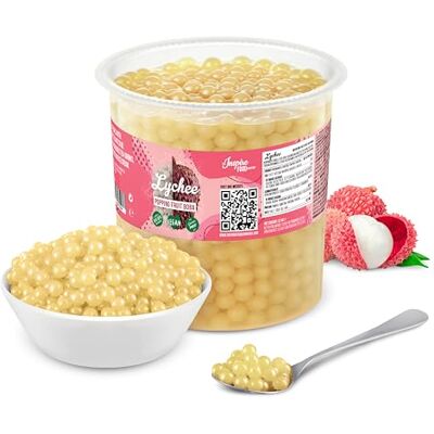 The Inspire Food Company INSPIRE FOOD Bubble Tea Perles Litchi Tapioca Perles 3.2kg - Publicité The Inspire Food Company INSPIRE FOOD Bubble Tea Perles Litchi Tapioca Perles 3.2kg - Publicité