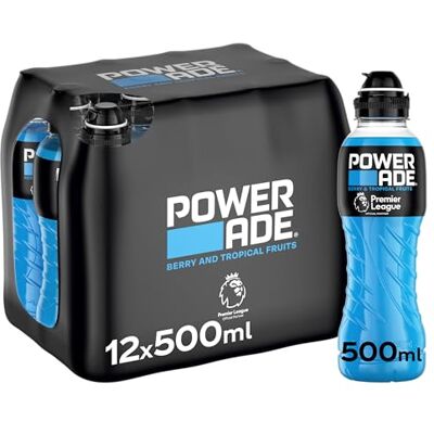 Powerade Ice Storm Boisson pour le Sport, 12 bouteilles de 50 cl - Publicité Powerade Ice Storm Boisson pour le Sport, 12 bouteilles de 50 cl - Publicité