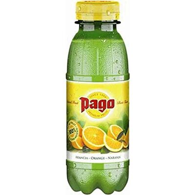 Pago - Jus d'orange pur - 33 cl - Orgánico - Jus de fruta - Publicité Pago - Jus d'orange pur - 33 cl - Orgánico - Jus de fruta - Publicité
