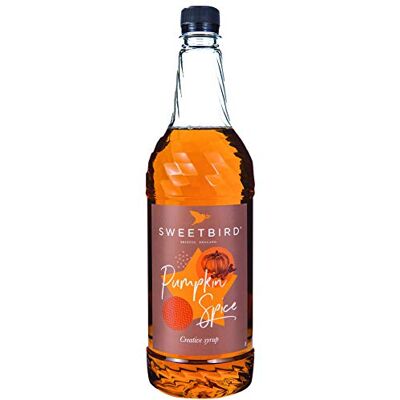Sweetbird Sirop d'épices citrouille 1 litre et pompe - Publicité Sweetbird Sirop d'épices citrouille 1 litre et pompe - Publicité
