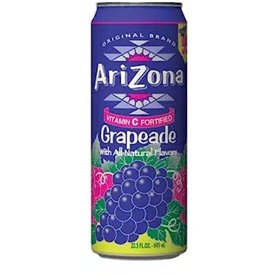 Arizona Grapeade Boisson Raisin Canette de 680 mL (1) - Publicité Arizona Grapeade Boisson Raisin Canette de 680 mL (1) - Publicité