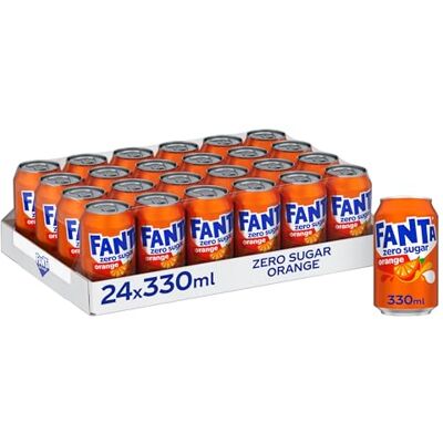 Fanta Zéro 330ml. / 24 canettes - Publicité Fanta Zéro 330ml. / 24 canettes - Publicité