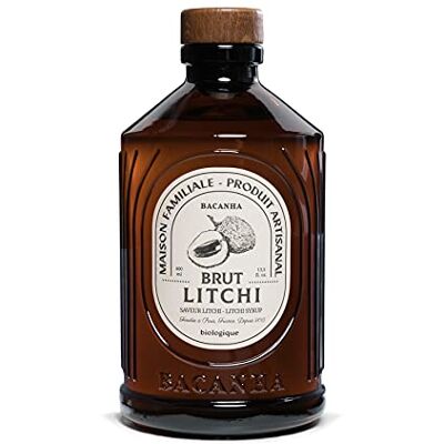 Bacanha Sirop Bio et Brut Sirop de Litchi Pour Cocktail, Eau, Limonade et Thé Glacé 400 mL - Publicité Bacanha Sirop Bio et Brut Sirop de Litchi Pour Cocktail, Eau, Limonade et Thé Glacé 400 mL - Publicité