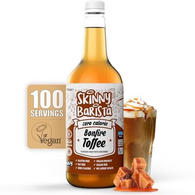 The Skinny Food Co Skinny Food Co Bonfire Sirop de caramel zéro calorie 1 L – Sirop de café sans sucre pour le thé, le chocolat chaud, les fruits, la pâtisserie, les boissons protéinées, végétalien, sans gluten et sans - Publicité The Skinny Food Co Skinny Food Co Bonfire Sirop de caramel zéro calorie 1 L – Sirop de café sans sucre pour le thé, le chocolat chaud, les fruits, la pâtisserie, les boissons protéinées, végétalien, sans gluten et sans - Publicité