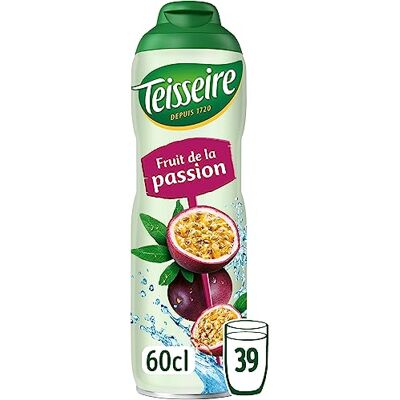 Teisseire Sirop de Fruits de la Passion pour Boisson Rafraîchissante, Cocktails, Bidon Recyclable 60cl - Publicité Teisseire Sirop de Fruits de la Passion pour Boisson Rafraîchissante, Cocktails, Bidon Recyclable 60cl - Publicité