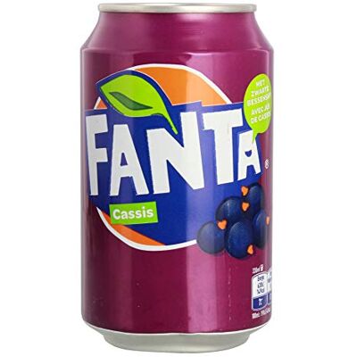 Fanta Boisson fraîche Cassis canette 0,33L - Publicité Fanta Boisson fraîche Cassis canette 0,33L - Publicité