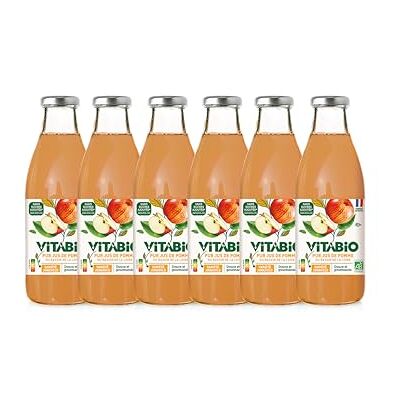 Vitabio 100% Pur Jus Pomme Jonagold 750ml BIO Lot de 6 - Publicité Vitabio 100% Pur Jus Pomme Jonagold 750ml BIO Lot de 6 - Publicité