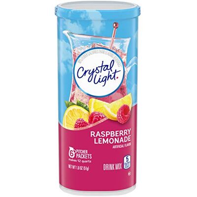 Sun Crystal Light Raspberry Lemonade Drink Mix (Makes 8-Quarts), 1.2-Ounce Canisters (Pack of 4) - Publicité Sun Crystal Light Raspberry Lemonade Drink Mix (Makes 8-Quarts), 1.2-Ounce Canisters (Pack of 4) - Publicité