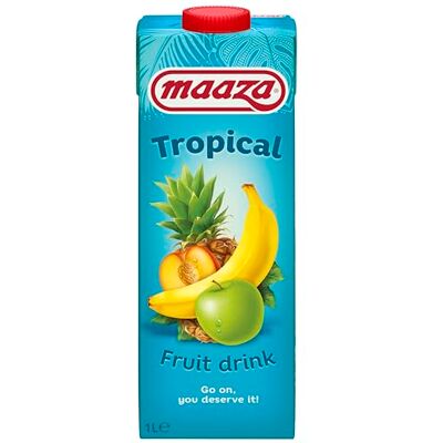 Maaza Tropical Fruit Drink, jus de fruits tropicaux à déguster 6 x 1 l - Publicité Maaza Tropical Fruit Drink, jus de fruits tropicaux à déguster 6 x 1 l - Publicité