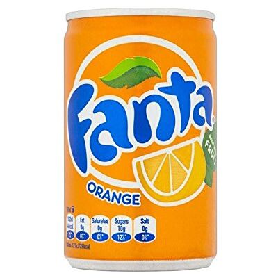 Fanta Mini-Orange Peuvent 150Ml (Paquet de 4) - Publicité Fanta Mini-Orange Peuvent 150Ml (Paquet de 4) - Publicité