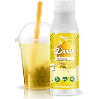 The Inspire Food Company INSPIRE FOOD Sirop Bubble Tea Citron 300ml - Publicité The Inspire Food Company INSPIRE FOOD Sirop Bubble Tea Citron 300ml - Publicité