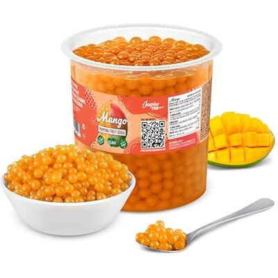 The Inspire Food Company INSPIRE FOOD Bubble Tea Perles Mangue Tapioca Perles 3,2kg Perle de tapioca pour bubble tea 100% vegan et sans gluten, sans colorant artificiel - Publicité The Inspire Food Company INSPIRE FOOD Bubble Tea Perles Mangue Tapioca Perles 3,2kg Perle de tapioca pour bubble tea 100% vegan et sans gluten, sans colorant artificiel - Publicité