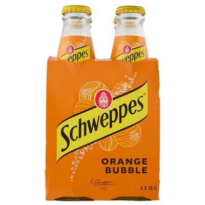Schweppes Orange 4 x 18 cl - Publicité Schweppes Orange 4 x 18 cl - Publicité