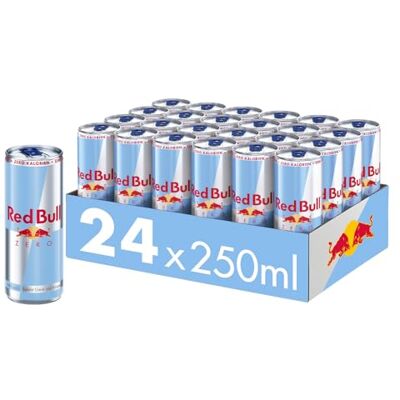Red Bull Energy Drink Zero Calories, Lot de 24, jetables (24 x 250 ml) - Publicité Red Bull Energy Drink Zero Calories, Lot de 24, jetables (24 x 250 ml) - Publicité