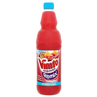 Vimto Remix Framboise, 1L De Squash D'Orange Et De La Passion - Publicité Vimto Remix Framboise, 1L De Squash D'Orange Et De La Passion - Publicité