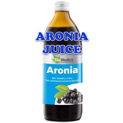 Ekamedica Aronia 1000ml - Jus aux ingrédients naturels - Publicité Ekamedica Aronia 1000ml - Jus aux ingrédients naturels - Publicité