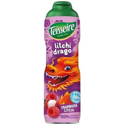 TEISSEIRE Litchi Drago Sirop de framboise et litchi 60 cl - Publicité TEISSEIRE Litchi Drago Sirop de framboise et litchi 60 cl - Publicité