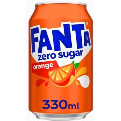 Fanta Boisson orange douce du zéro 330 ml (24 boîtes) - Publicité Fanta Boisson orange douce du zéro 330 ml (24 boîtes) - Publicité