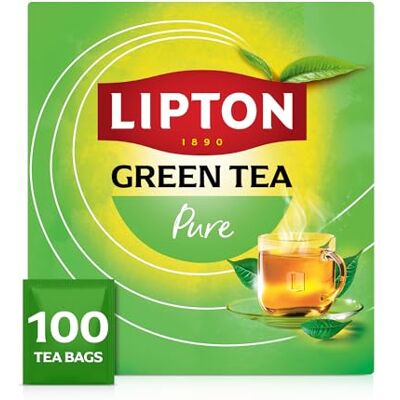 Lipton Sélection Détente Thé Vert Relaxation, Froid ou Chaud, 100 Sachets Thé vert Grand Format, sachets végétaux, certifié Rainforest Alliance, chaud ou froid - Publicité Lipton Sélection Détente Thé Vert Relaxation, Froid ou Chaud, 100 Sachets Thé vert Grand Format, sachets végétaux, certifié Rainforest Alliance, chaud ou froid - Publicité