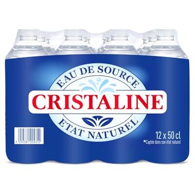 Cristaline Eau de source 12 x 50 cl - Publicité Cristaline Eau de source 12 x 50 cl - Publicité