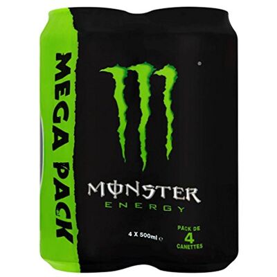 Monster Cable Energy Original 4x50cl canette - Publicité Monster Cable Energy Original 4x50cl canette - Publicité