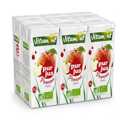 Jus de pomme Vitamont - Pur, Écologique - Jus - Publicité Jus de pomme Vitamont - Pur, Écologique - Jus - Publicité