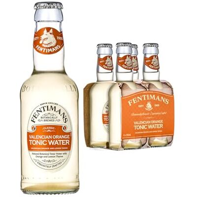 Fentimans Valencian Orange Tonic Water 4 x 200ml - Publicité Fentimans Valencian Orange Tonic Water 4 x 200ml - Publicité
