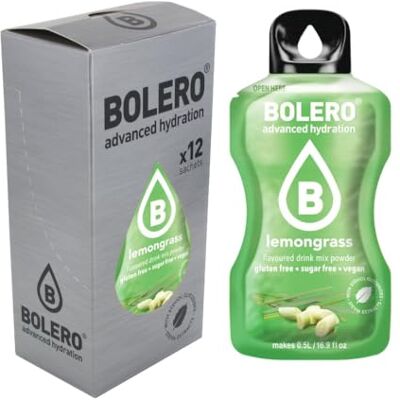 Bolero LEMONGRASS 24x3g Poudre pour boisson sans sucre, édulcorée à la stévia + vitamine C convient aux enfants, aux sportifs et aux diabétiques sans gluten - Publicité Bolero LEMONGRASS 24x3g Poudre pour boisson sans sucre, édulcorée à la stévia + vitamine C convient aux enfants, aux sportifs et aux diabétiques sans gluten - Publicité