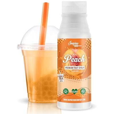 The Inspire Food Company INSPIRE FOOD Sirop Bubble Tea Pêche 300ml - Publicité The Inspire Food Company INSPIRE FOOD Sirop Bubble Tea Pêche 300ml - Publicité