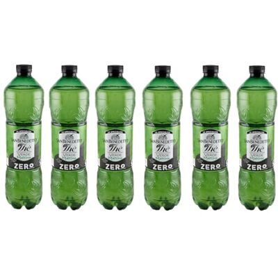 San Benedetto The'Verde Zero Lot de 6 sachets de thé vert rafraîchissant sans sucre PET 1500 ml avec infusion de thé dans de l'eau minérale naturelle - Publicité San Benedetto The'Verde Zero Lot de 6 sachets de thé vert rafraîchissant sans sucre PET 1500 ml avec infusion de thé dans de l'eau minérale naturelle - Publicité