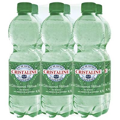 Cristaline Eau De Source Gazeifiee Le pack de 6x50cl - Publicité Cristaline Eau De Source Gazeifiee Le pack de 6x50cl - Publicité