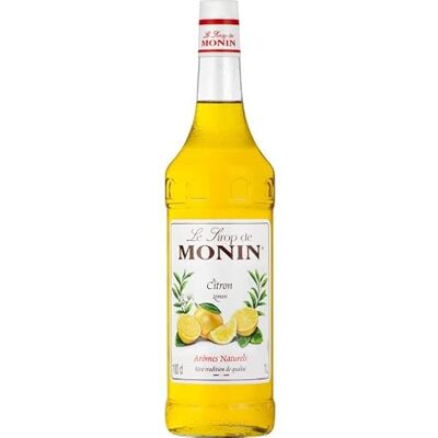 Monin Sirop de Citron pour Cocktail, Limonade et Soda Arômes Naturels 1L - Publicité Monin Sirop de Citron pour Cocktail, Limonade et Soda Arômes Naturels 1L - Publicité