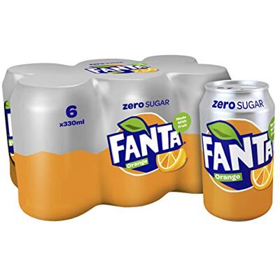 Fanta Orange Zero 6 x 330 ml - Publicité Fanta Orange Zero 6 x 330 ml - Publicité