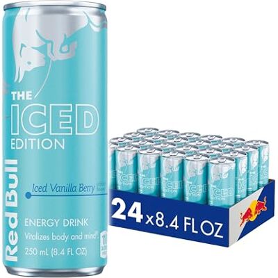 Red Bull Winter Edition Boisson énergisante à la vanille glacée, 24 canettes, avec 80 mg de caféine, taurine et vitamines B - Publicité Red Bull Winter Edition Boisson énergisante à la vanille glacée, 24 canettes, avec 80 mg de caféine, taurine et vitamines B - Publicité